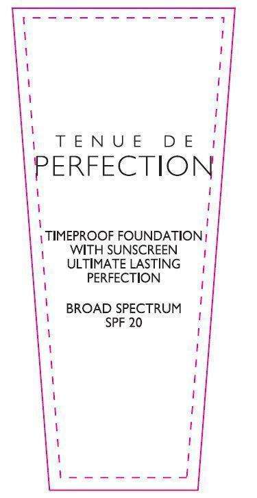 TENUE DE PERFECTION TIMEPROOF FOUNDATION WITH SUNSCREEN ULTIMATE LASTING PERFECTION BROAD SPECTRUM SPF 20 01 BEIGE PALE