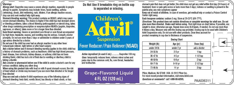 CHILDRENS ADVIL