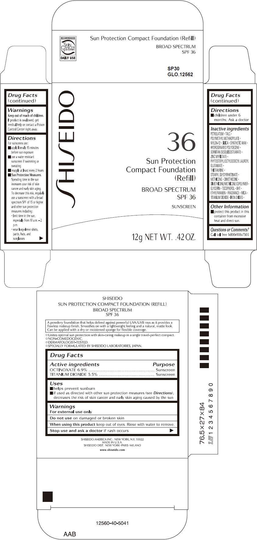 SHISEIDO SUN PROTECTION COMPACT FOUNDATION (REFILL)