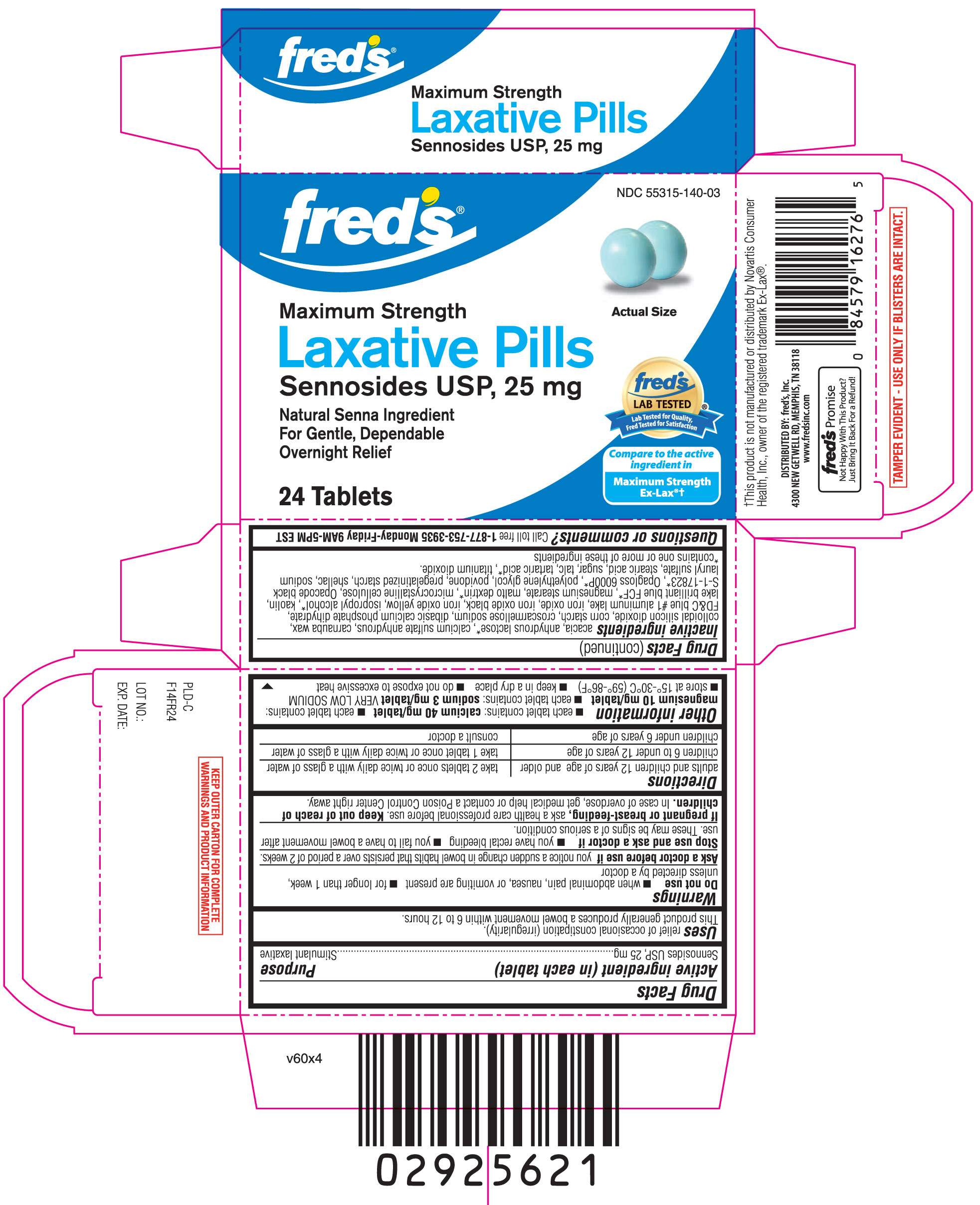 Laxative pills