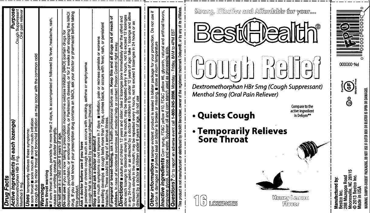 BestHealth Cough Relief Honey Lemon Flavor