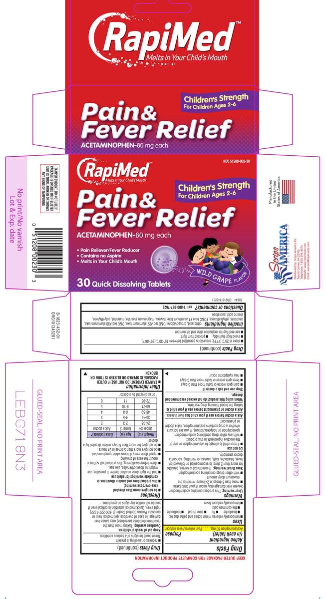 Childrens Pain and Fever Relief Wild Grape Flavor