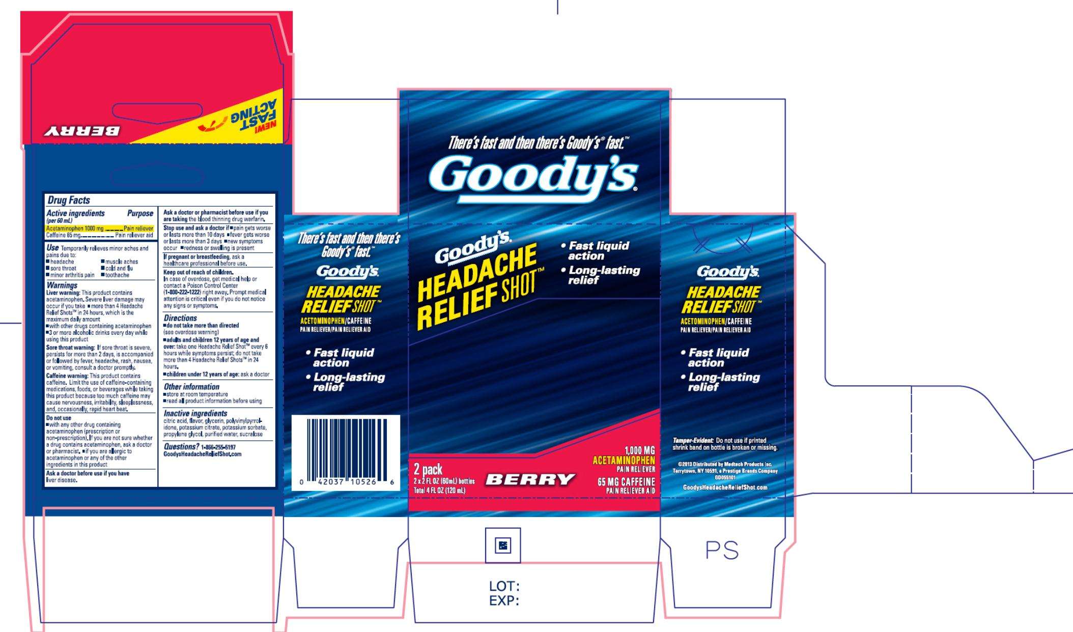 Goodys Headache Relief Shot