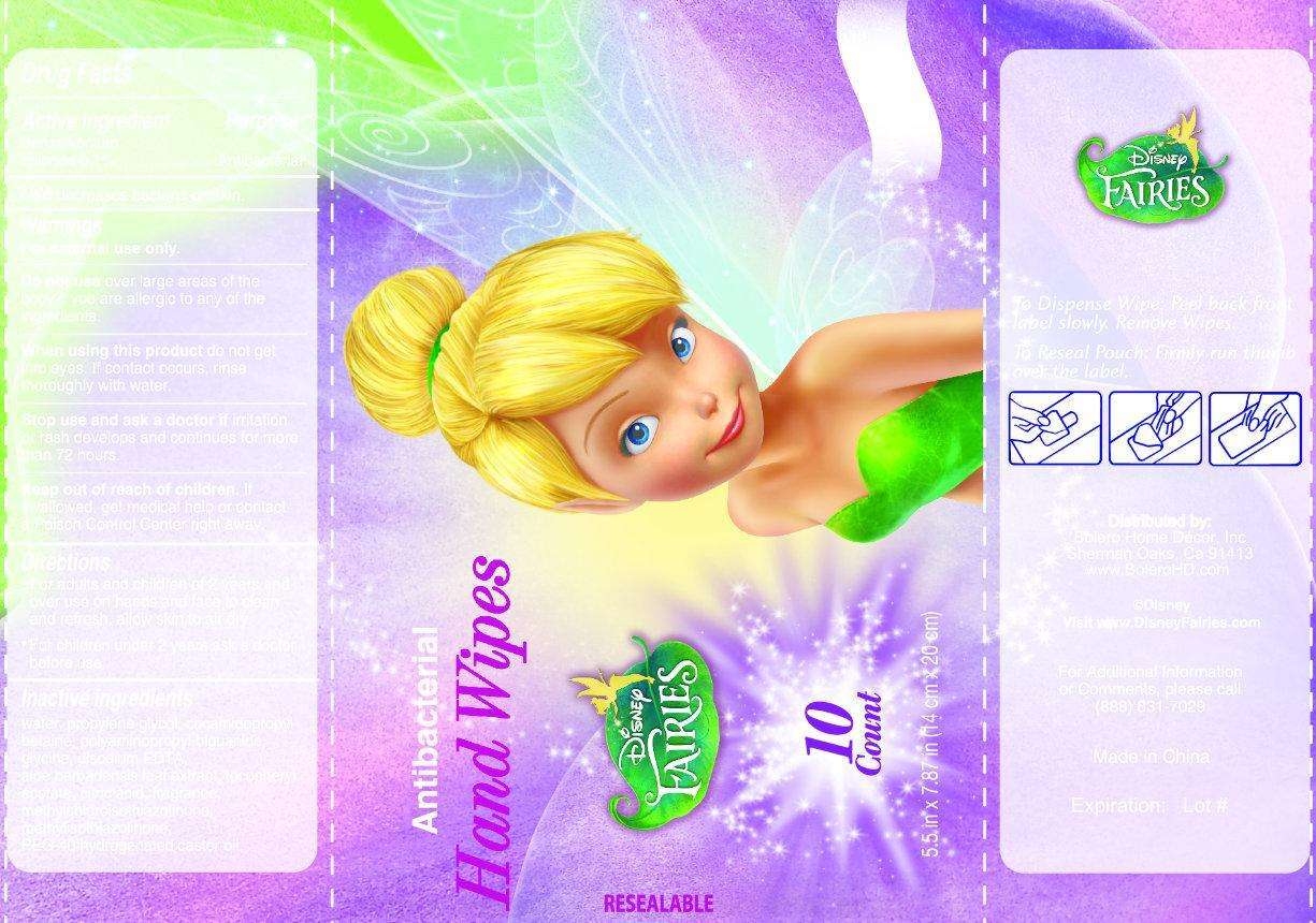 Disney Fairies Antibacterial Hand Wipes