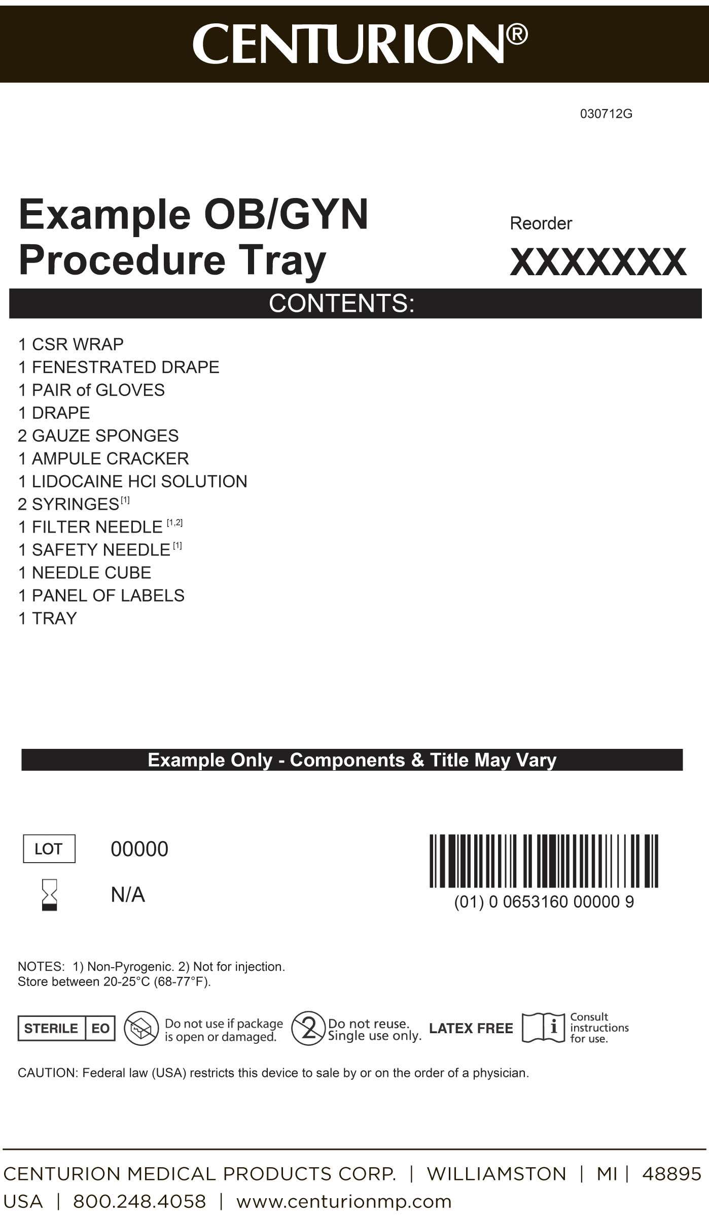 OBGYN Procedure Kit