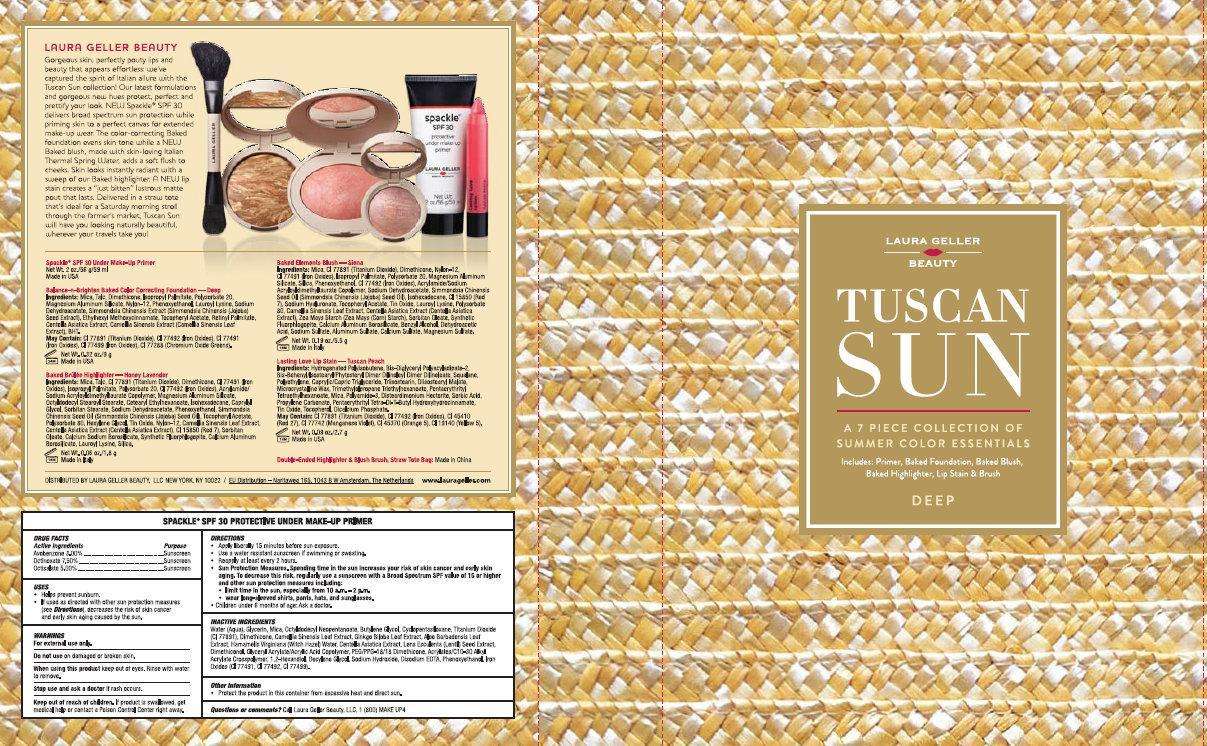 LAURA GELLER BEAUTY TUSCAN SUN SPACKLE SPF 30 PROTECTIVE UNDER MAKE-UP PRIMER DEEP