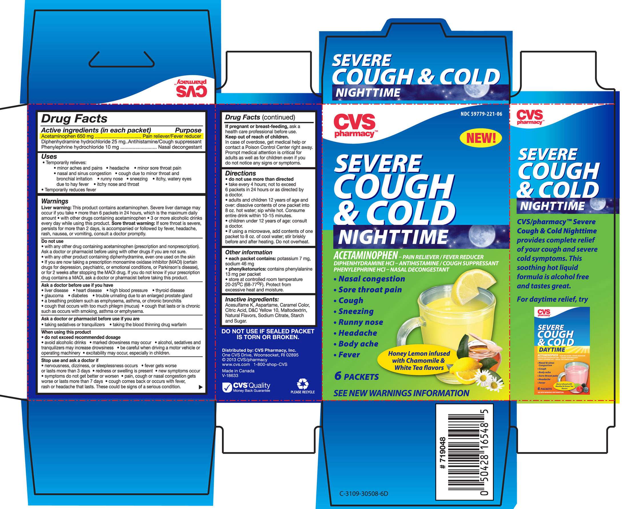 CVS Pharmacy Nighttime Severe Cough and Cold