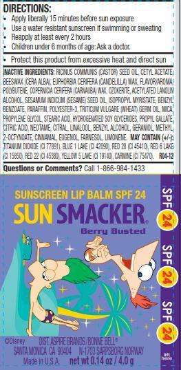 Phineas and Ferb Sun Smacker SPF 24 Berry Busted