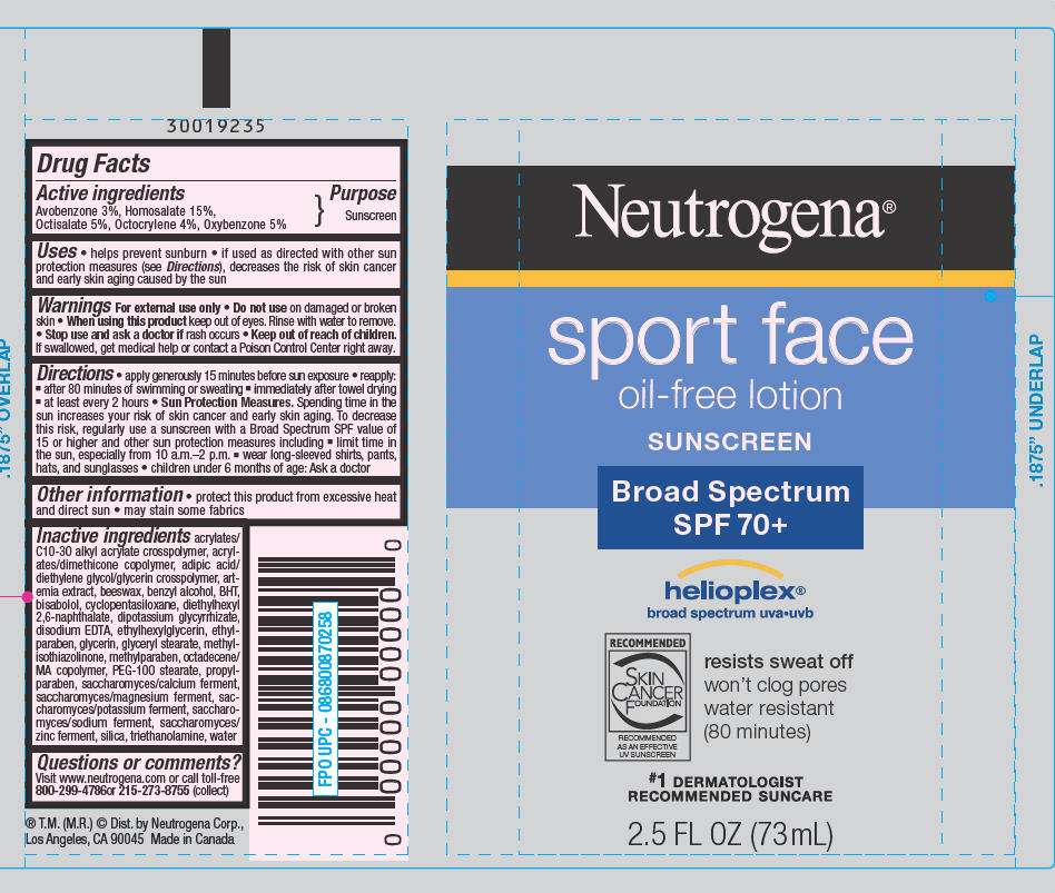Neutrogena Sport Face Oil Free