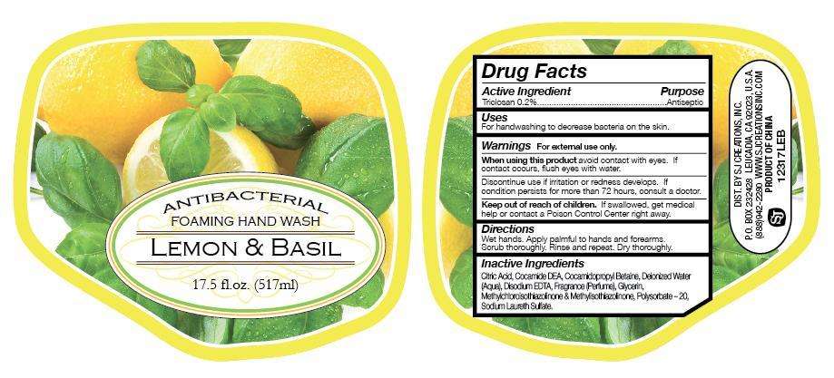 Lemon and Basil Antibacterial  Foaming Hand Wash