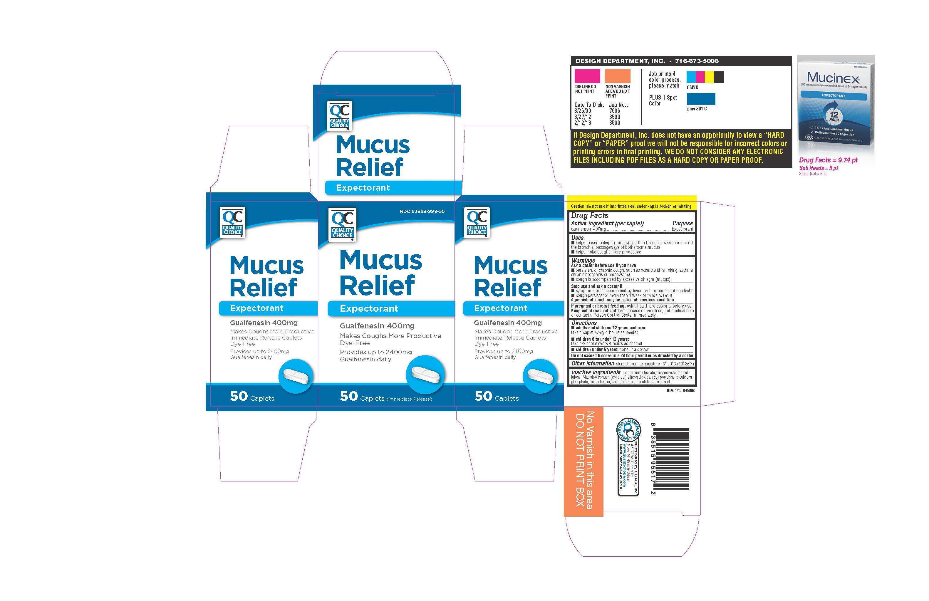Quality Choice Mucus Relief