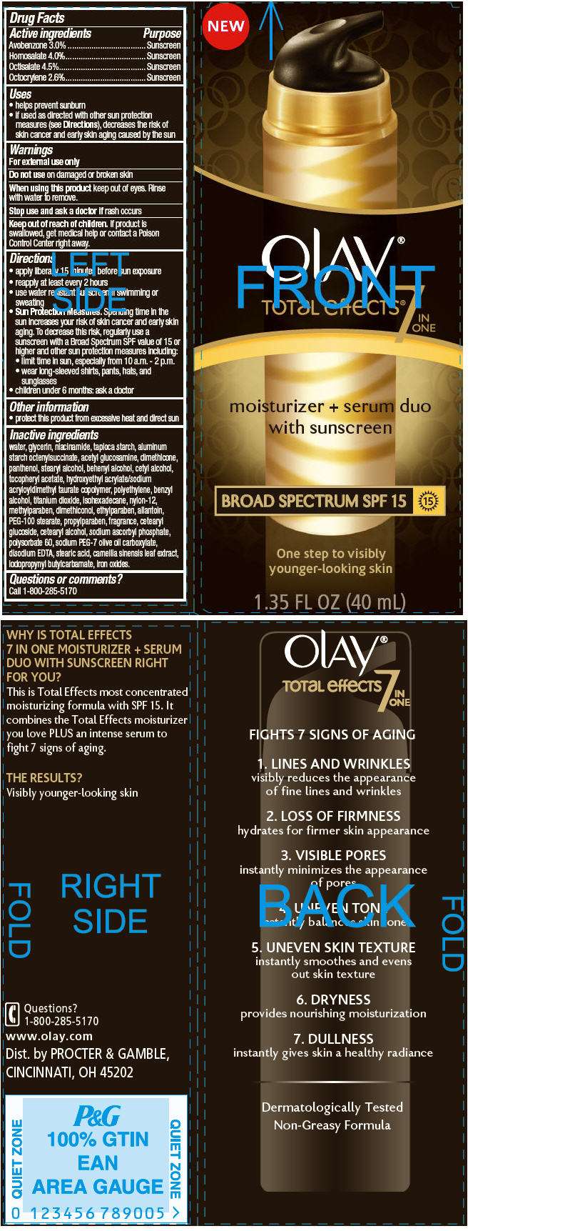 Olay Total Effects Moisturizer Plus Serum Duo