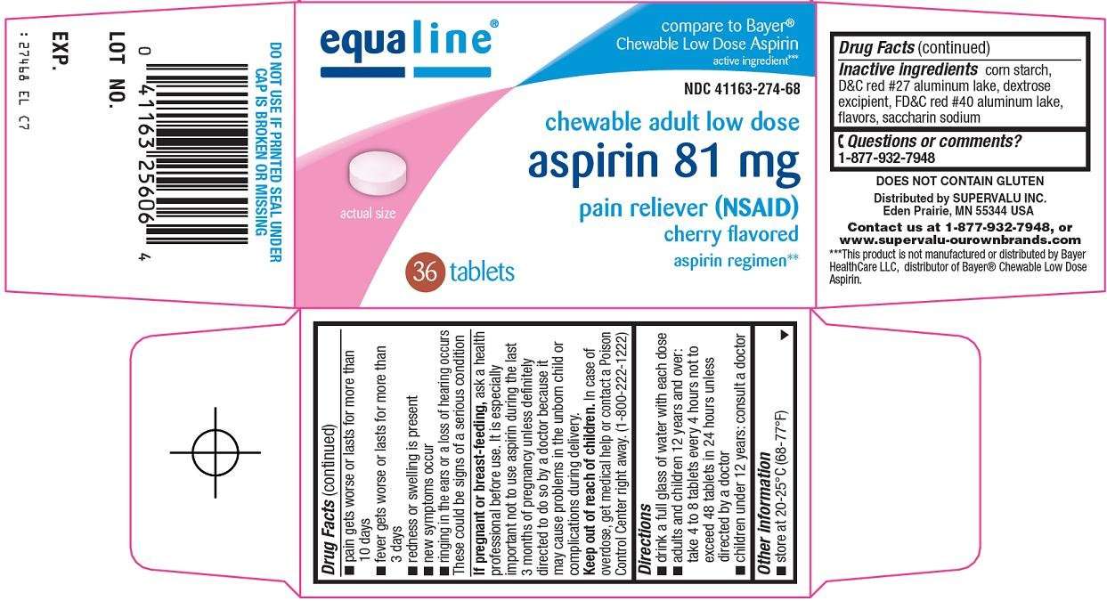 Equaline aspirin