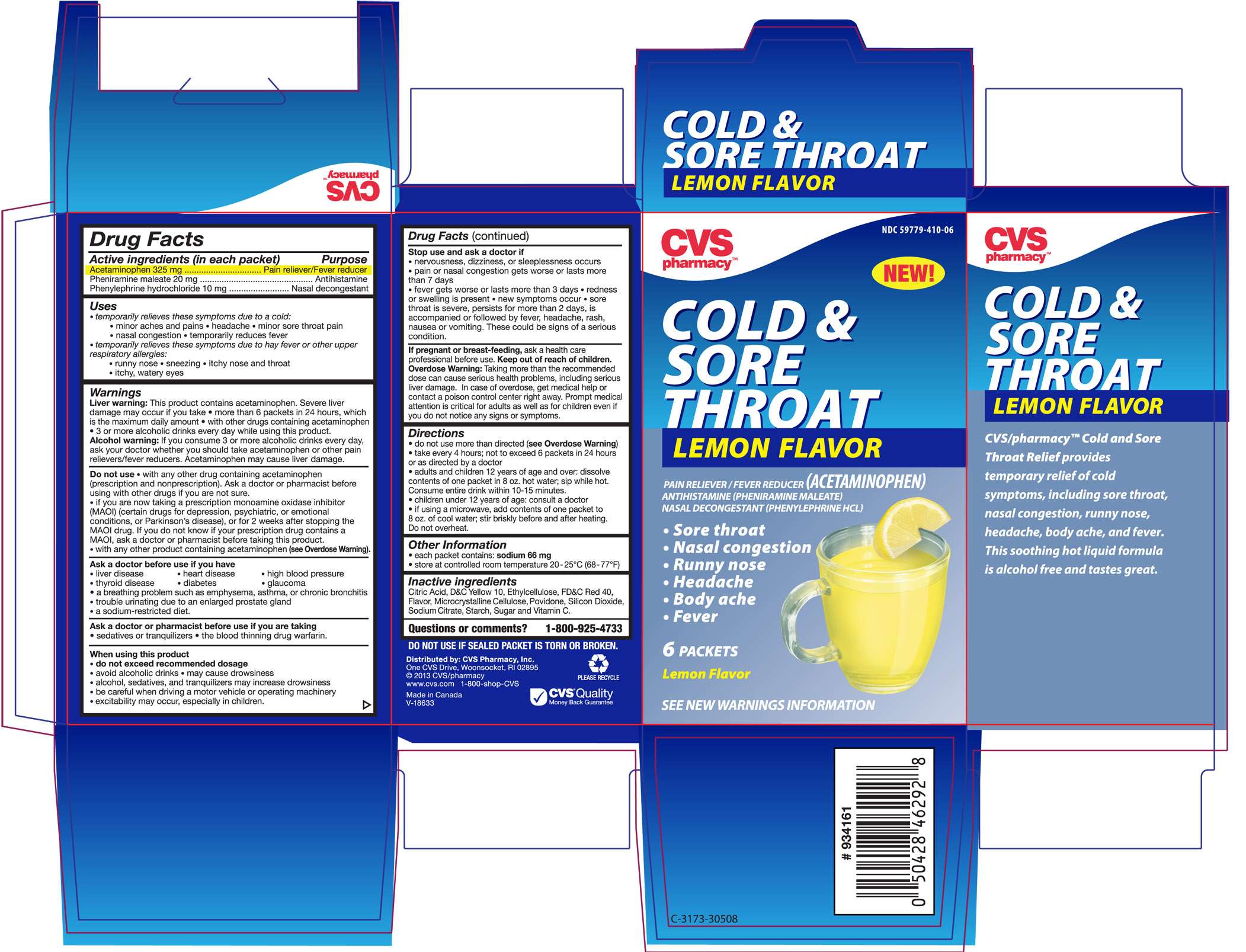 CVS Pharmacy Cold and Sore Throat