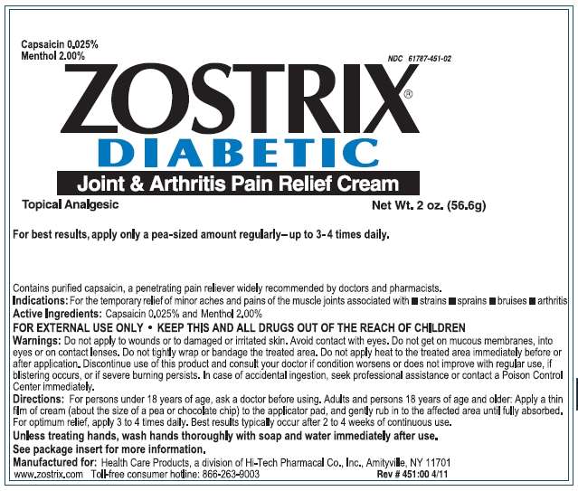 Zostrix Diabetic Joint and Arthritis Pain Relief