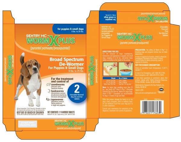 Sentry HC Worm X Plus For Puppies and Small Dogs (6 lbs. to 25 lbs.)