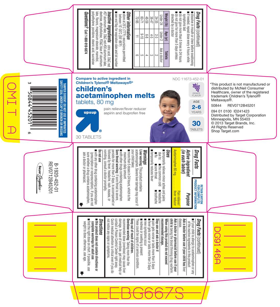 Childrens Acetaminophen Melts