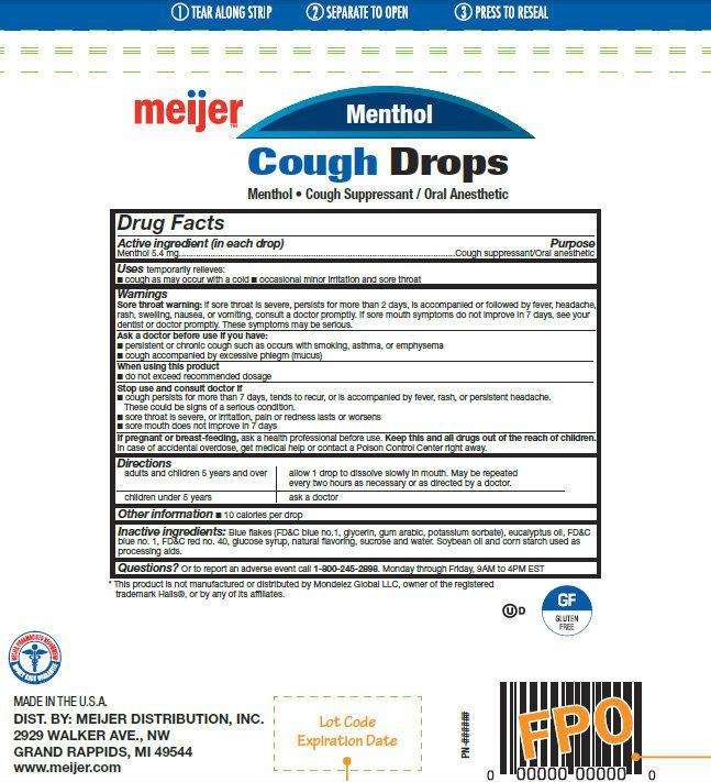 Meijer Menthol Cough Drops
