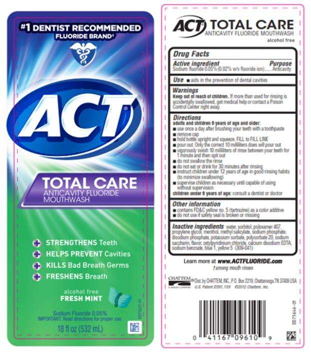 ACT Total Care Anticavity Fluoride Fresh Mint