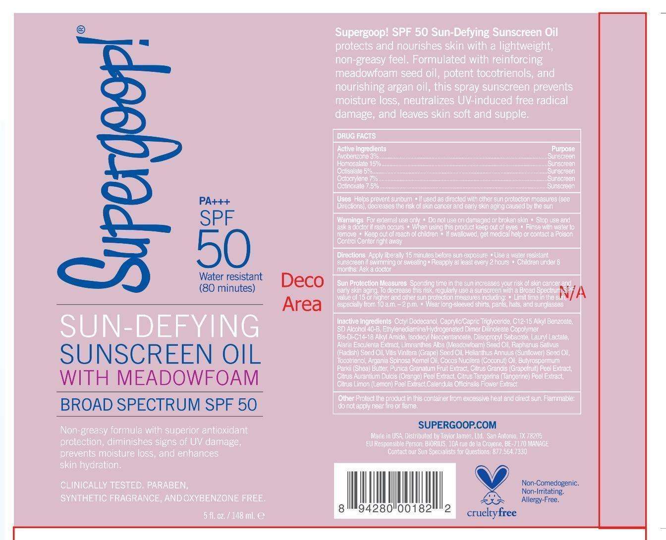 Sun-Defying Sunscreen Oil Broad Spectrum SPF 50