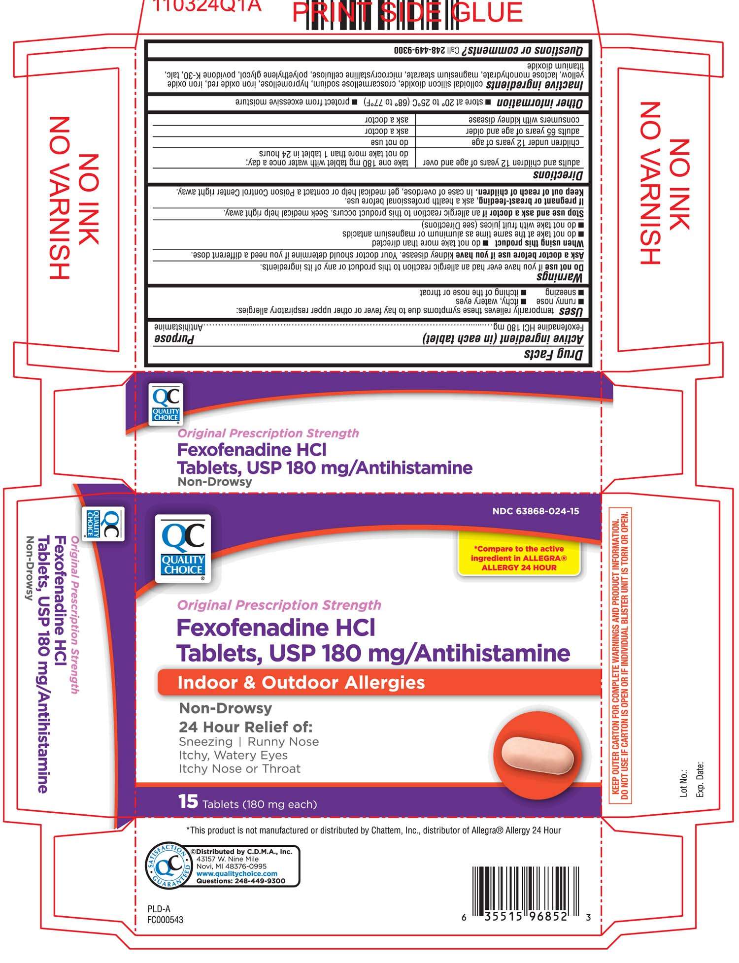 Fexofenadine HCl