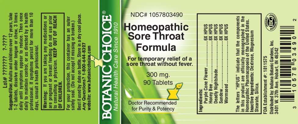Homeopathic Sore Throat Formula