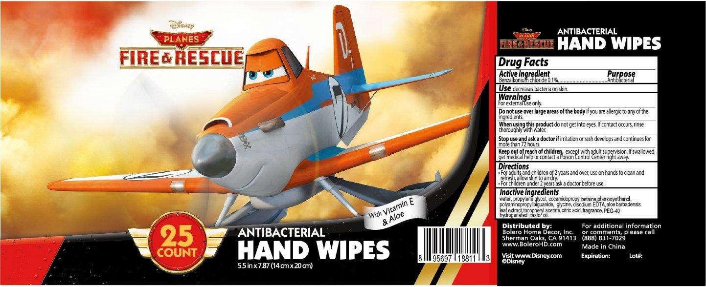 Disney PLANES FIRE and RESCUE ANTIBACTERIAL HAND WIPES