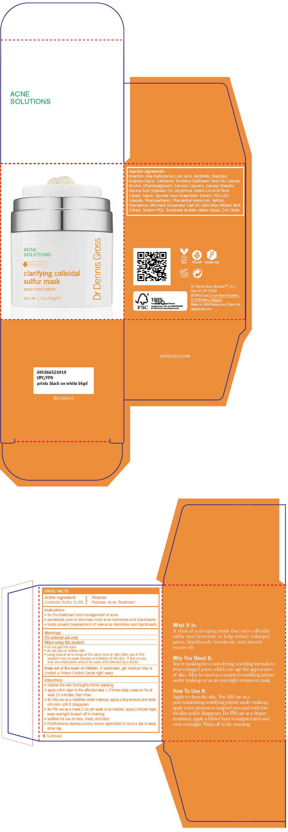 Clarifying Colloidal Sulfur Mask