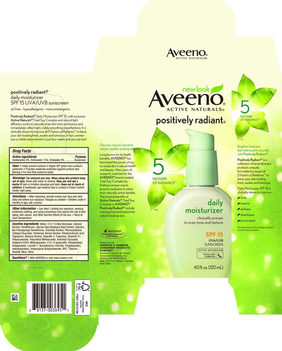 Aveeno Active Naturals Positively Radiant Daily Moisturizer