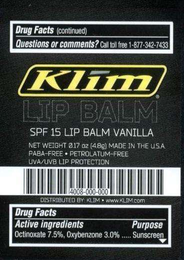 Lip Balm Vanilla