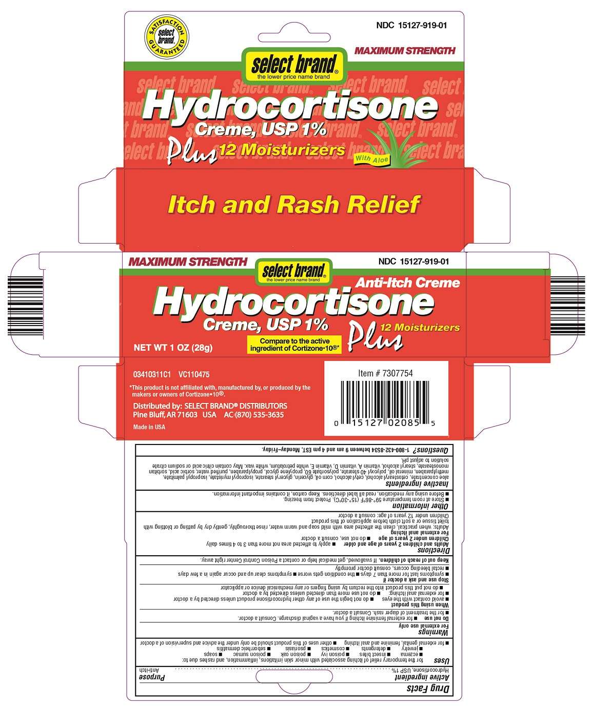 Hydrocortisone Maximum Strength Plus 12 Moisturizers