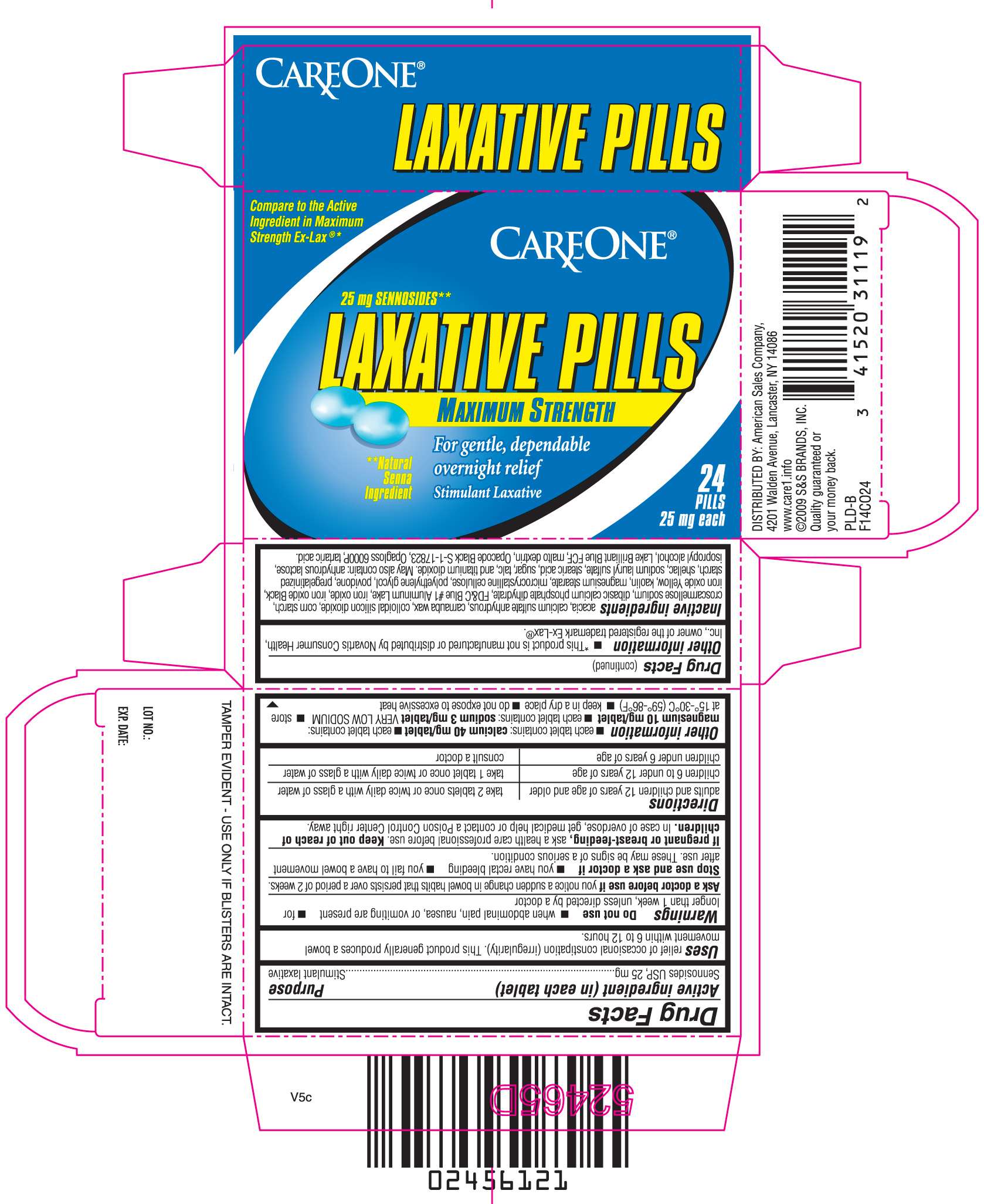 Laxative pills