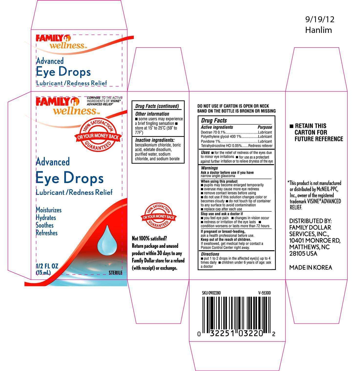 FAMILY WELLNESS ADVANCED EYE DROPS