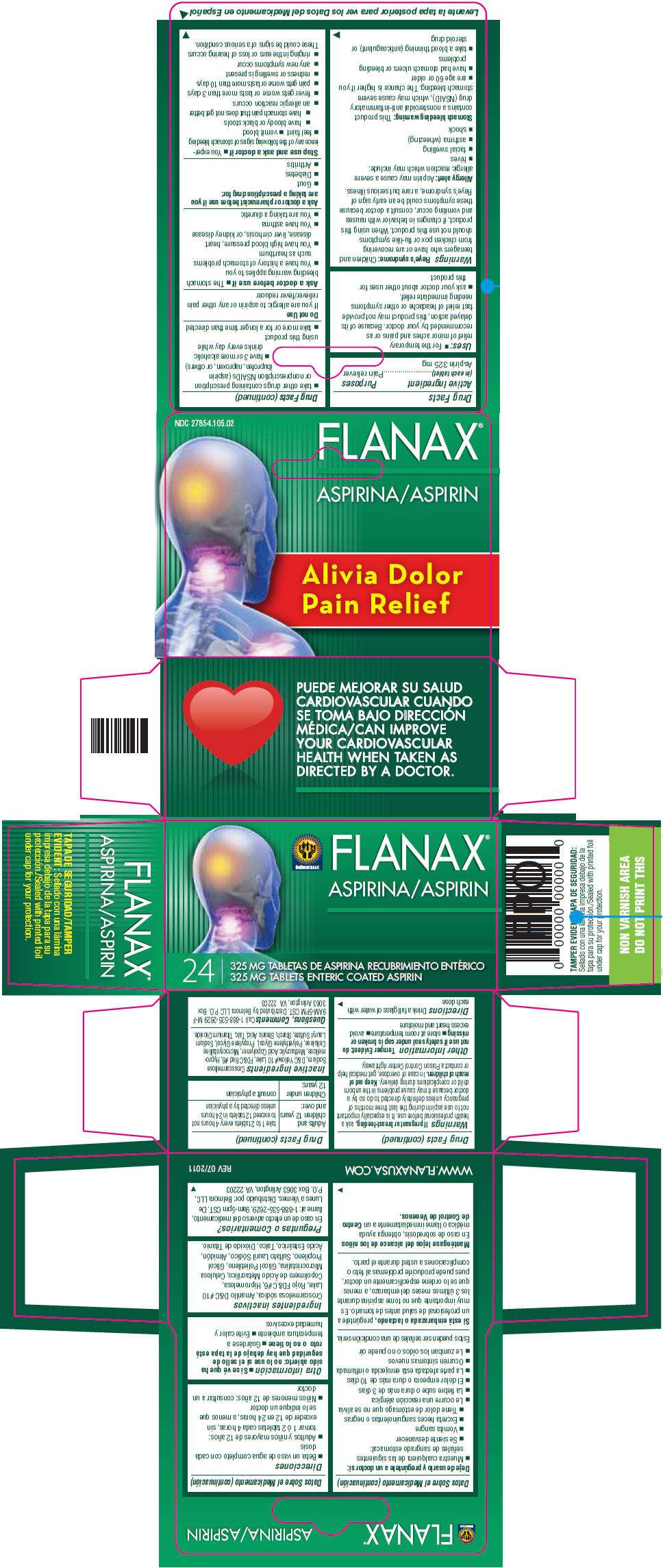 Flanax Aspirin Pain Reliever