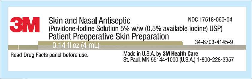 Skin antisepsis, oral cleansing, nasal antisepsis