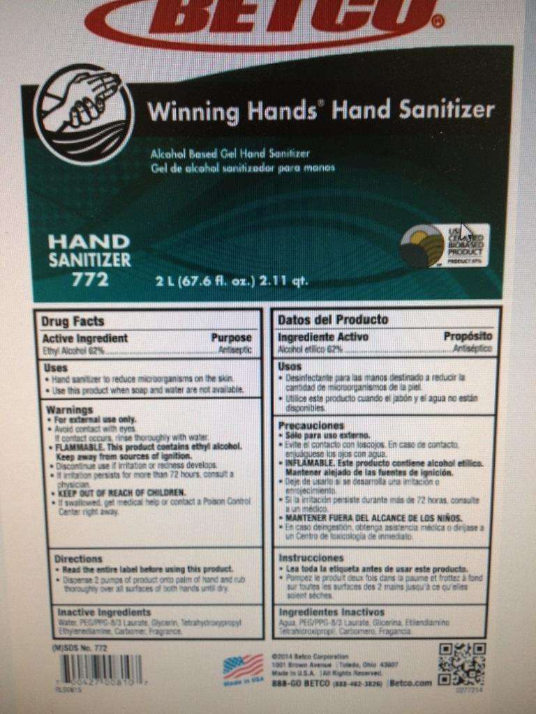 Winning Hands Hand Sanitizer