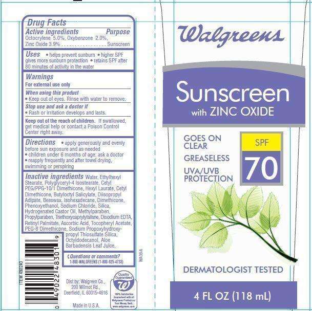 Walgreens SunscreenSPF 70