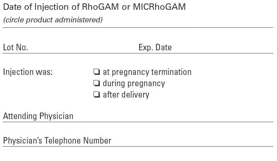 RhoGAM Ultra-Filtered PLUS