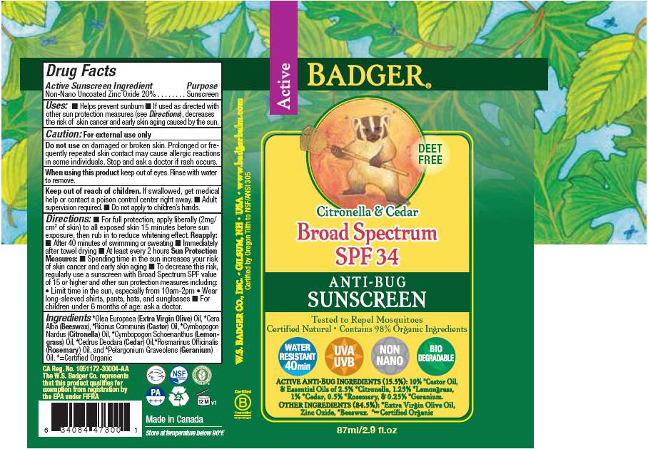 Badger SPF 34 Anti-Bug Sunscreen