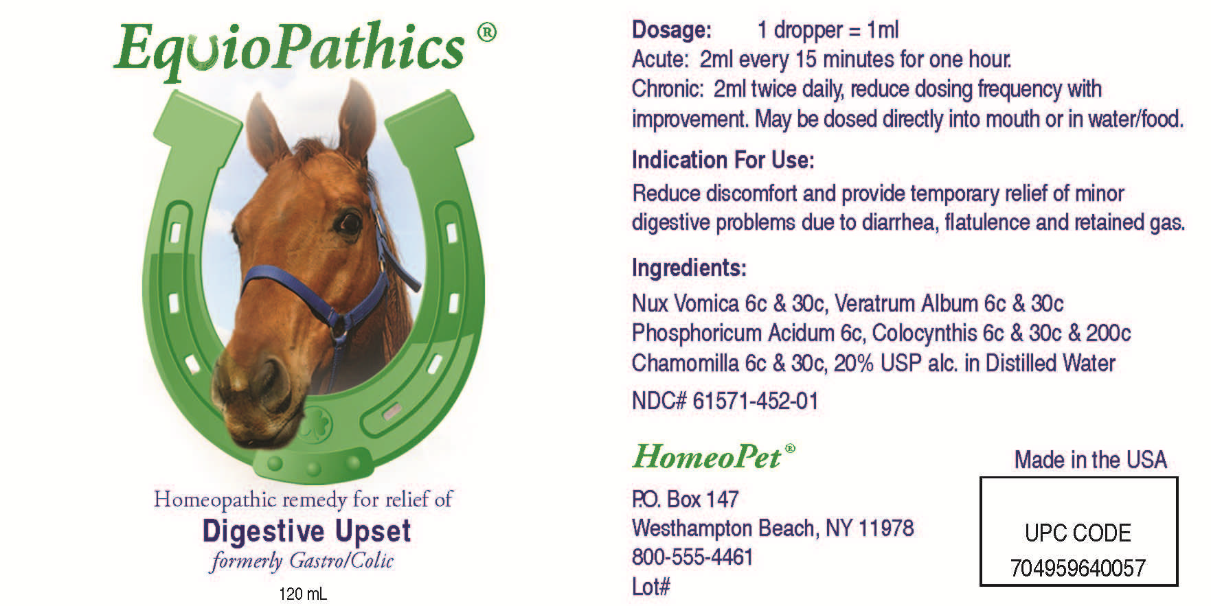 Equiopathics Digestive Upsets