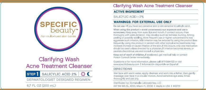 Specific Beauty Clarifying Wash Acne Treatment Cleanser
