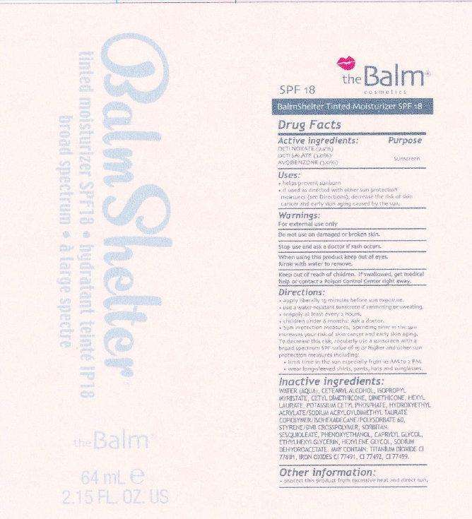 the Balm BalmShelter tinted moisturizer SPF 18 broad spectrum after dark