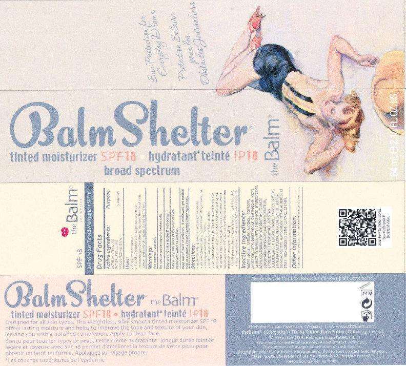 the Balm BalmShelter tinted moisturizer SPF 18 broad spectrum after dark