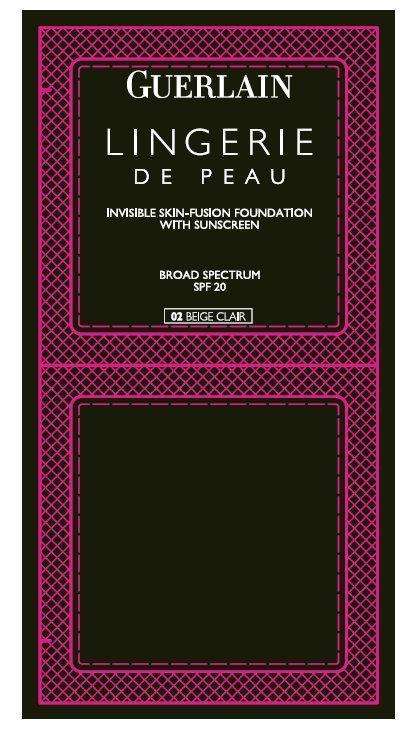 LINGERIE DE PEAU INVISIBLE SKIN-FUSION FOUNDATION WITH SUNSCREEN BROAD SPECTRUM SPF 20 02 BEIGE CLAIR