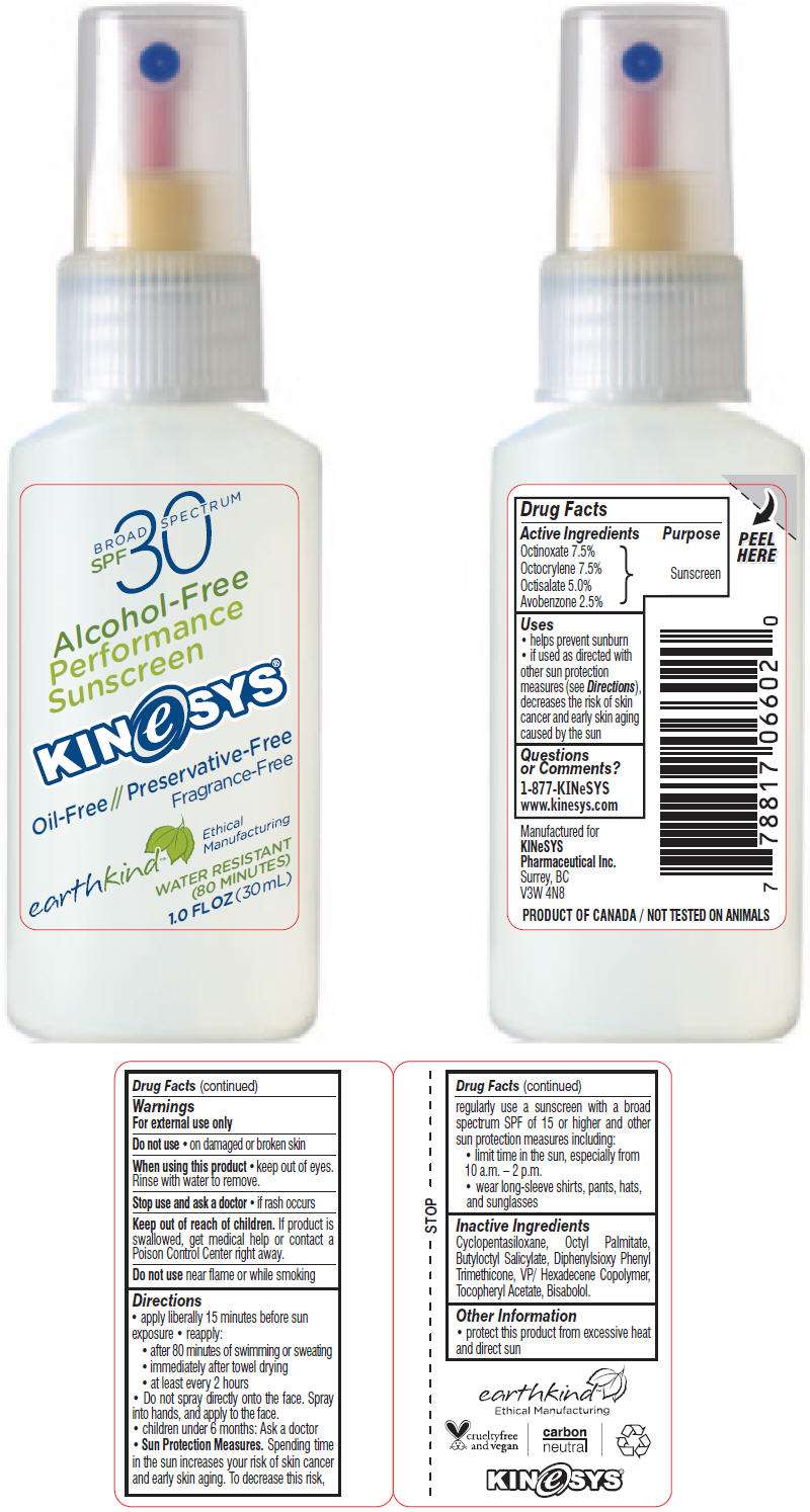 Kinesys Broad Spectrum SPF 30 Alcohol-Free Performance Sunscreen - Fragrance Free