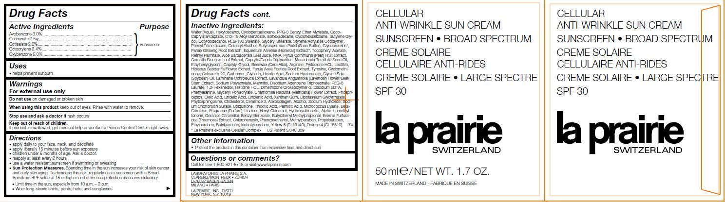 CELLULAR ANTI-WRINKLE SUN SUNCREEN BROAD SPECTRUM SPF 30