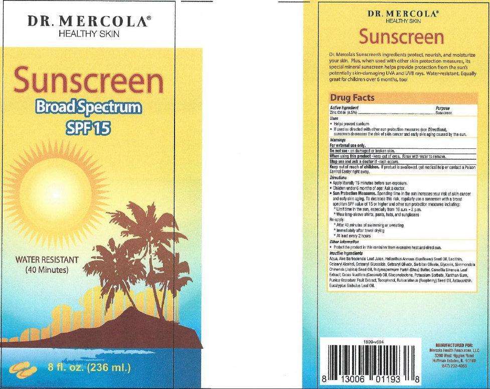 DR. MERCOLA Sunscreen Broad Spectrum SPF-15