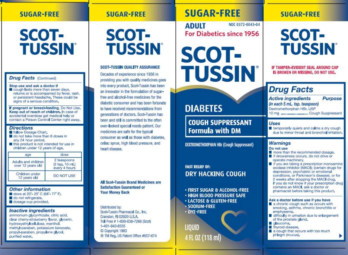 Scot-Tussin Diabetes Cough Formula with DM