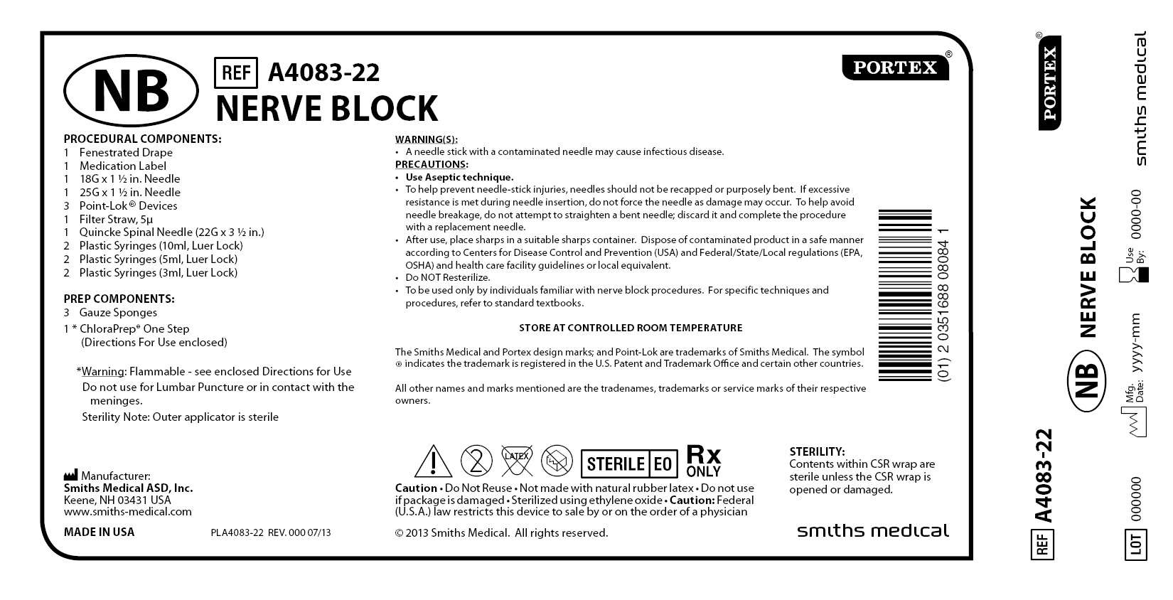 A4083-22 NERVE BLOCK