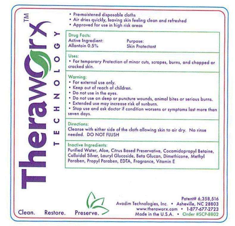 Theraworx pre-moistened cloths